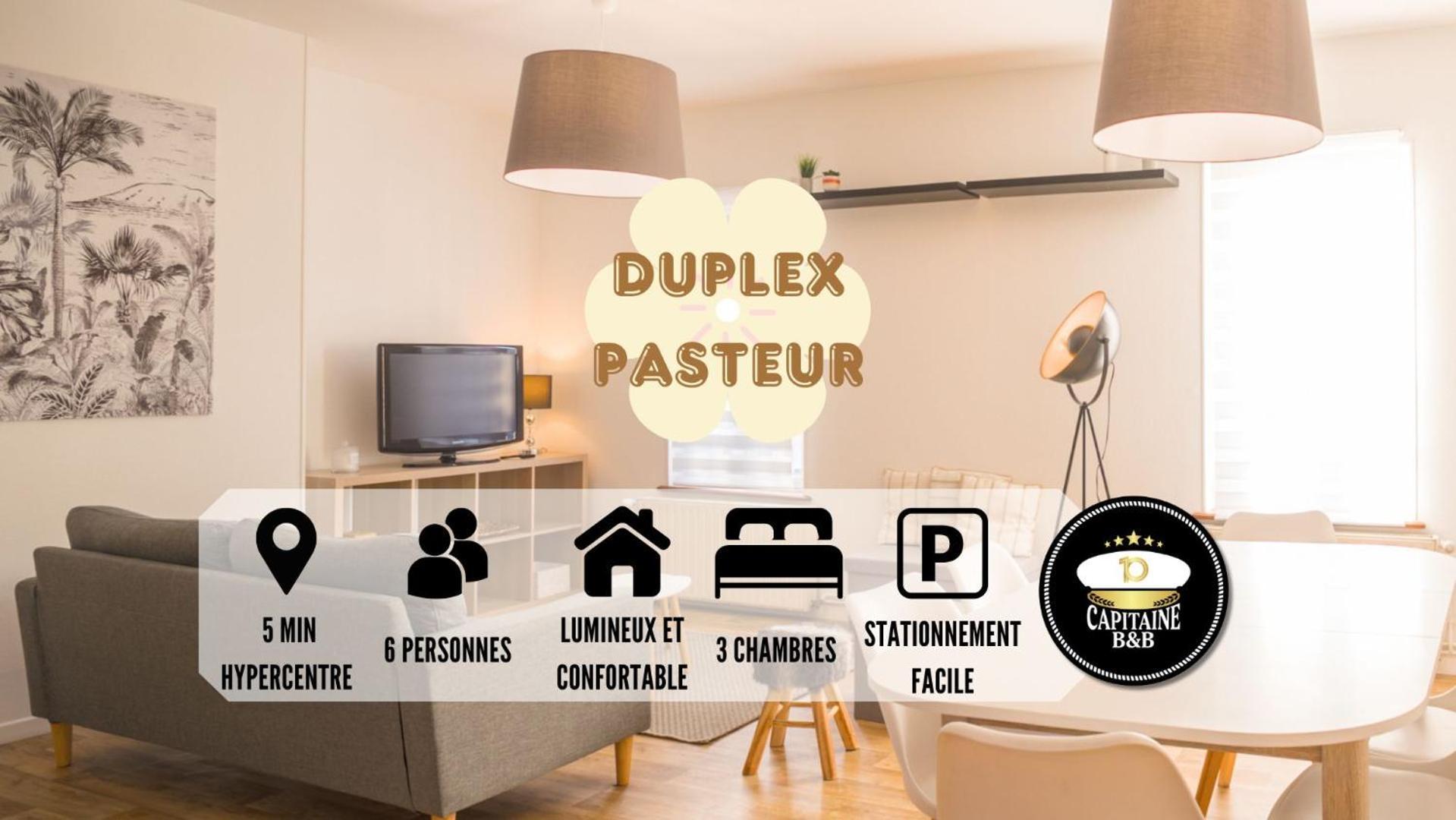 Le Duplex Pasteur - 5 Min Hypercentre - Ideal Groupe - Parking Gratuit Troyes Exterior foto